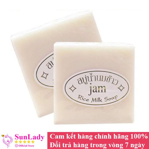 Xà Phòng Cám Gạo Trắng Da Thái Lan Jam Rice Milk Soap