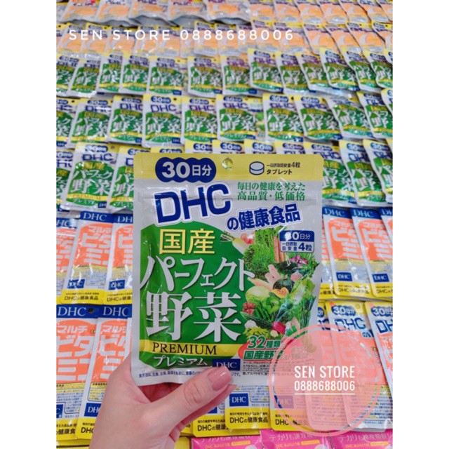 (HÀNG CHÍNH HÃNG) Viên bổ sung DHC Rau Nhật Bản cung cấp 32 loại rau củ Premium- TRANG JAPAN