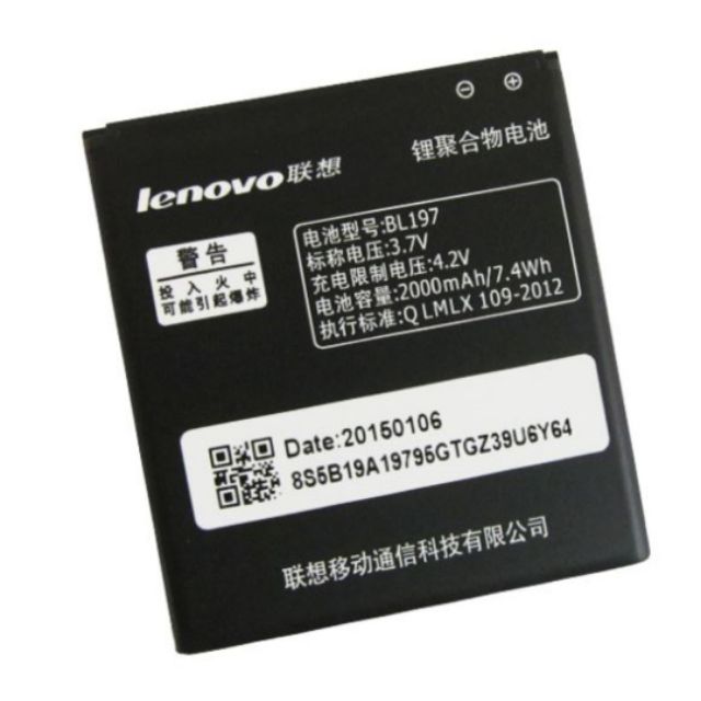 Pin Lenovo BL 197 dành cho Lenovo A800 bảo hành 6 tháng