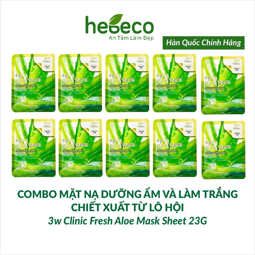 10 Mặt nạ  3W CLINIC FRESH MASK 23ml - Hàn Quốc Chính Hãng