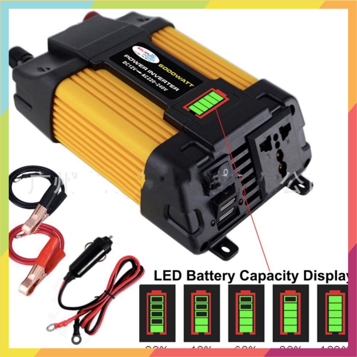 💯 Máy biến điện áp đa năng cầm tay POWER INVERTER 12v-220v max 4000W - Euro Outlet