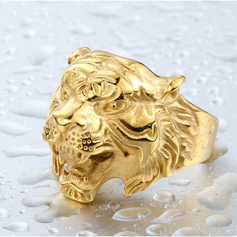 Nhẫn Mạ Bạc Hình Con Hổ Thời Trang