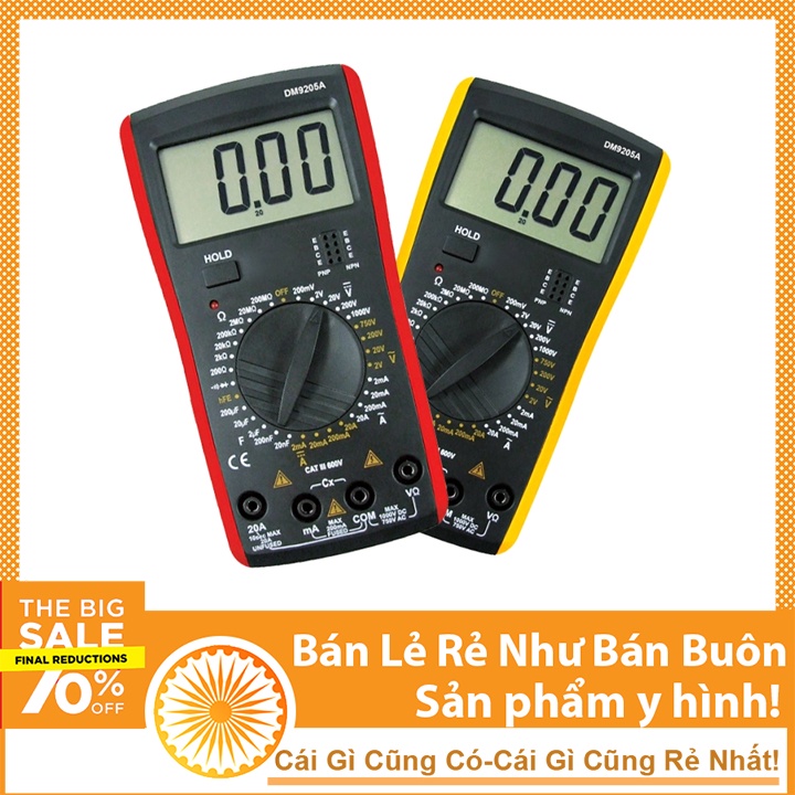 Đồng Hồ Đo Điện Vạn Năng Kĩ Thuật Số DM9205A