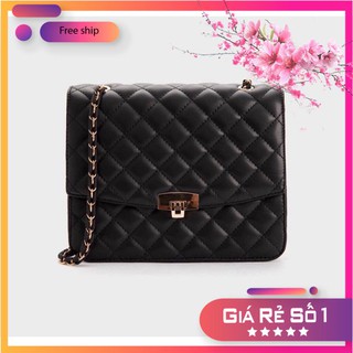 Túi đeo chéo nữ chất da đẹp khóa gập size 25