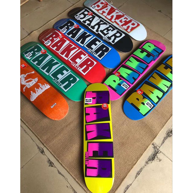 BAKER SKATEBOARD DECK PRO QUALITY DECK 7 LAYERS CANANDIAN MAPLES DECK SKATEBOARD 8 8.25 INCHVán Trượt 7 Lớp Chuyên Nghiệp