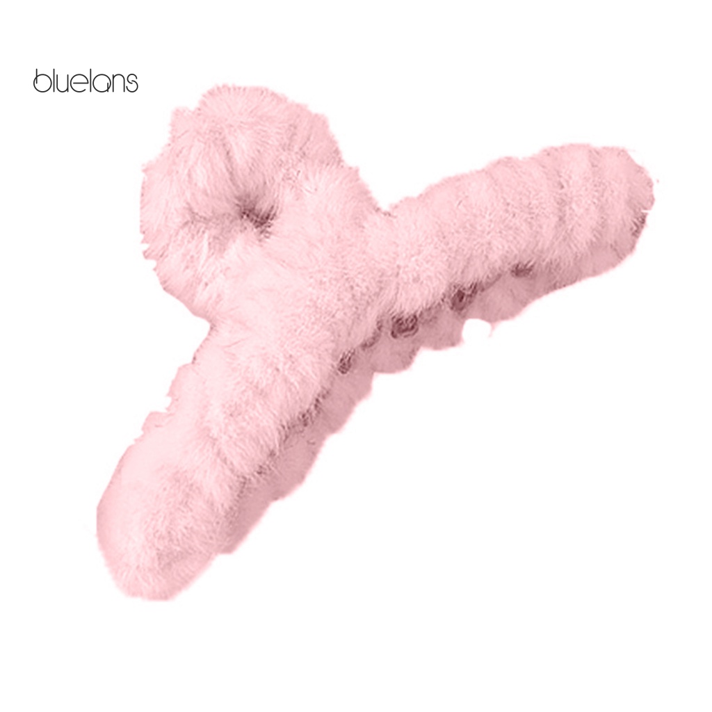 Kẹp Tóc Móng Vuốt Phối Lông Thiết Kế Đơn Giản Cá Tính Cho Nữ