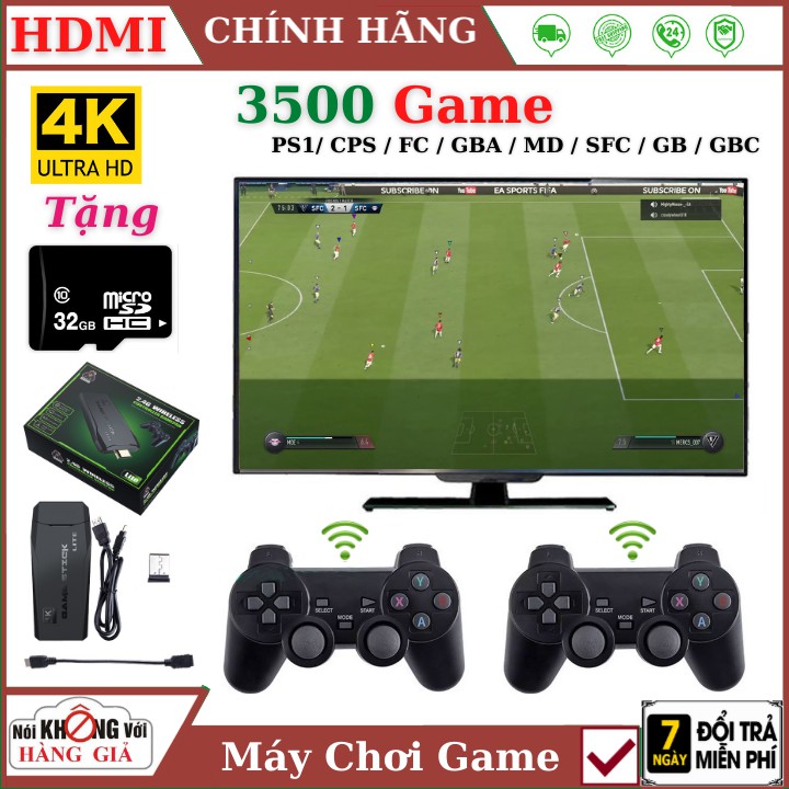 Máy chơi game cầm tay PS 3500 Game Ps1/ Ps2 /Nitendo switch/FC Compact/FC , kết nối HDMI, tặng thẻ nhớ 32GB, playstation