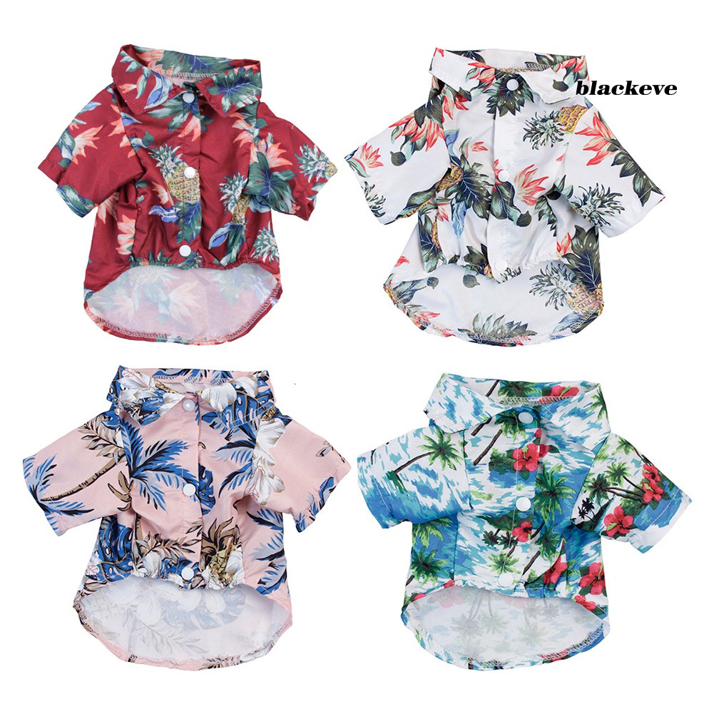 Size Lớn 5XL Áo sơ mi họa tiết cây dừa Hawaii độc đáo dễ thương cho thú cưng H&amp;N PET