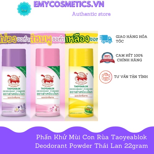 Phấn khử mùi Taoyeablok Deodorant Powde Thái Lan (Phấn con rùa)