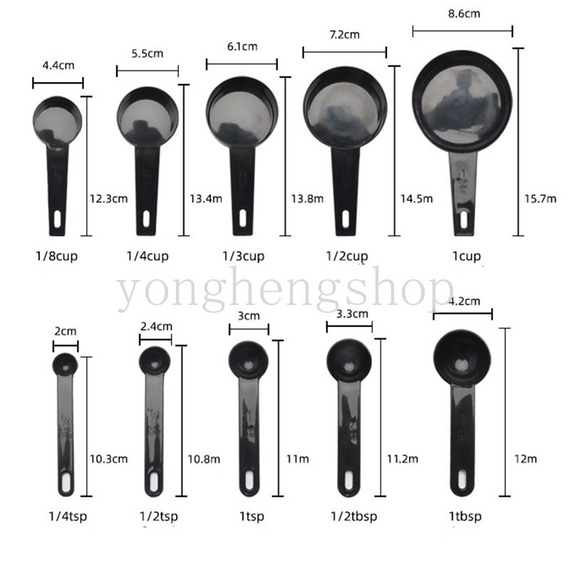 Set 10 muỗng đo lường tiện lợi cho nhà bếp