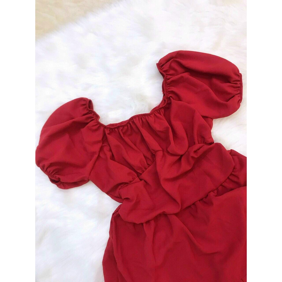 Sét đùi áo xếp ly bèo cổ vuông xinh sắn fashionzero - 70165