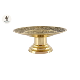 Mâm bồng mâm ngũ quả đĩa trái cây bằng đồng 25cm