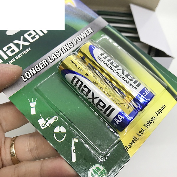 Pin AA / AAA Maxell alkaline vỉ 2 viên chính hãng - Pin chính hãng giá tốt