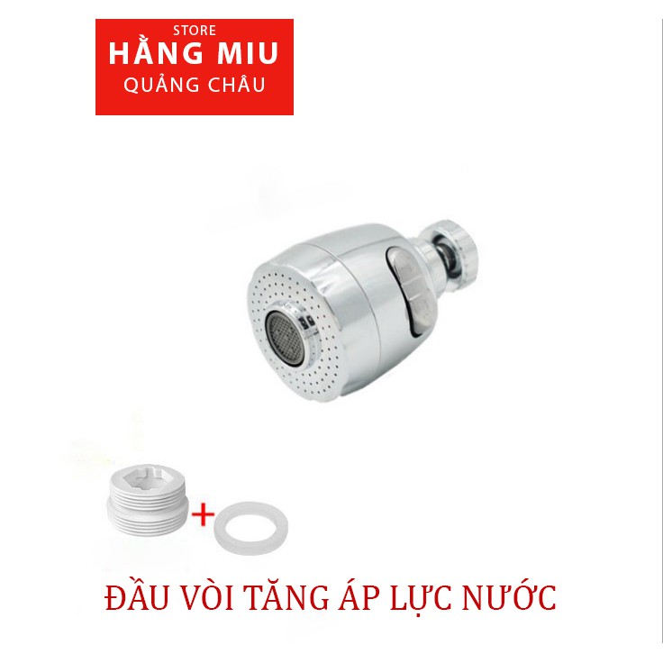 Đầu vòi nước tăng áp, vòi rửa chén INOX 304 chính hãng cao cấp 2 chế độ nước nhập khẩu