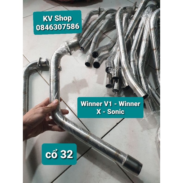 Cổ inox 304 Gắn Pô Zin Xe Wave 100 / 110 / Dream / Winner X/V1 / Exciter 150/ Sonic