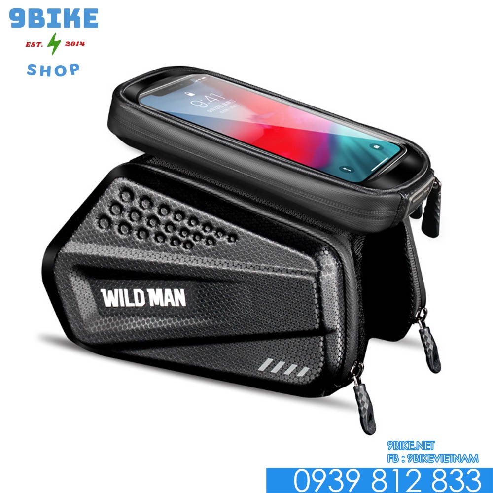 Túi Treo Sườn Xe Đạp Thể Thao, Chống Nước, Cảm Ứng Wildman ES6