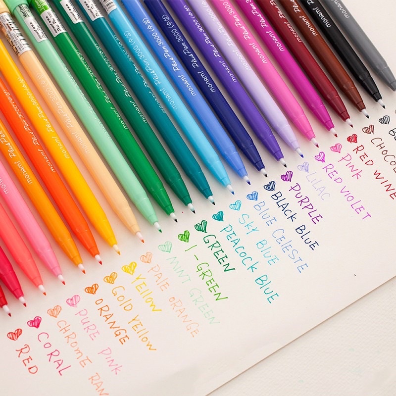 Bút highlight bút đánh dấu bút nhớ MONAMI mohamm winzige nhiều màu phong cách Hàn Quốc