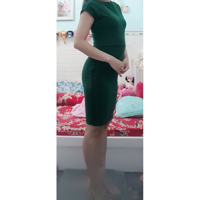 Thanh lý đầm body xanh size S