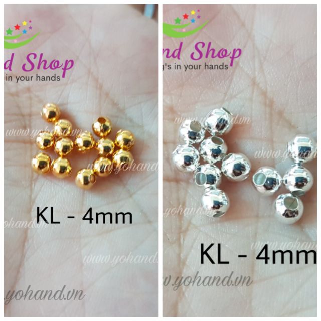 Hạt kim loại xi vàng, bạc KL01 (gói 10gr)