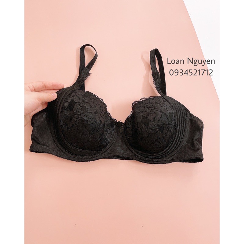 Áo lót ren Thái Lan đệm mỏng có gọng cúp xéo ngang size 34-40