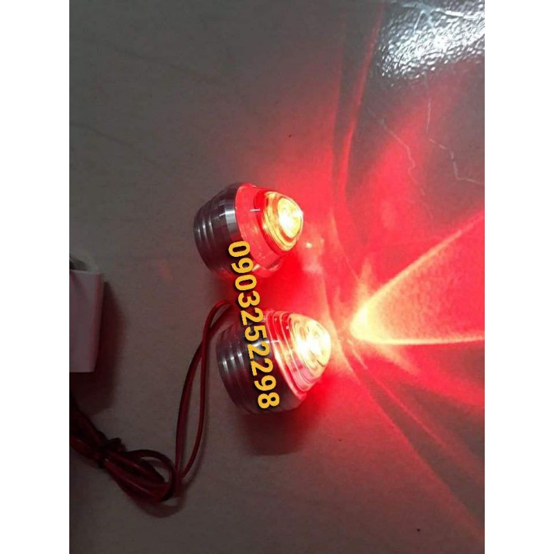 đôi đèn chớp cảnh báo xe tải, xe hơi các màu 12v _24v dùng chung chớp mắt trâu