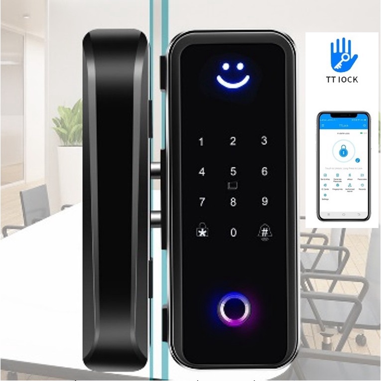 Khoá cửa vân tay cao cấp App TTLOCK cho cửa kính - KG-K669TT