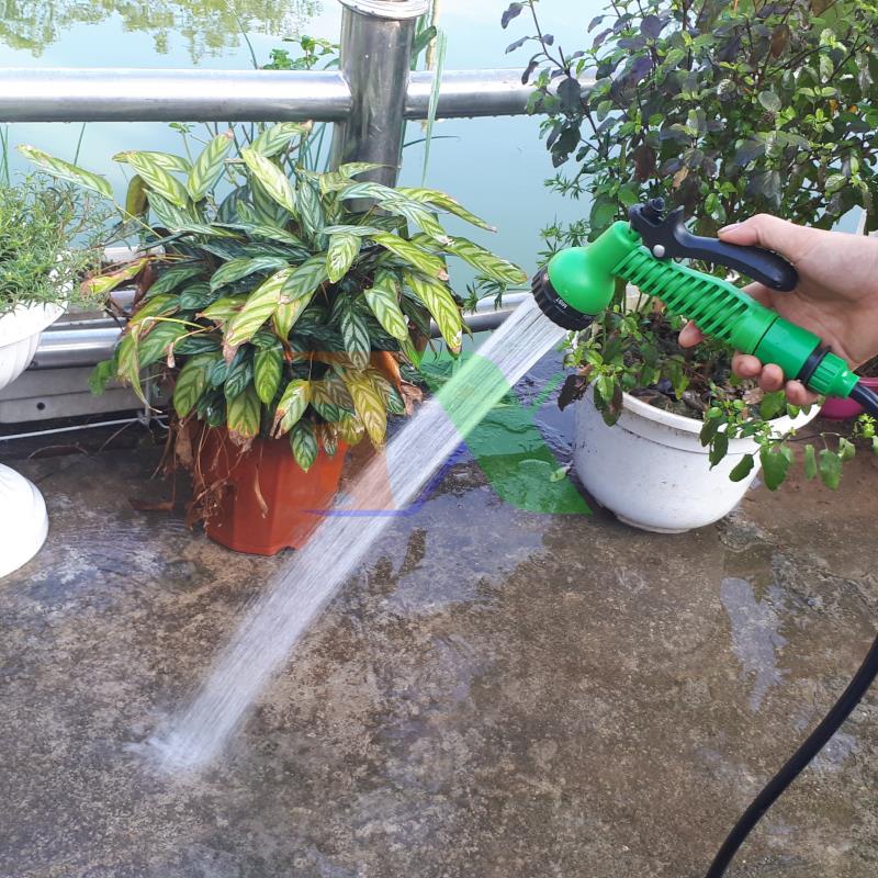 Bộ vòi xịt nước tưới cây, rửa xe 7 trong 1, kèm dây 8/11