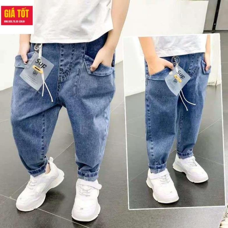 Quần jean bé trai 10 tuổi tphcm  ☑️ Thời trang size đại 30kg 35k
