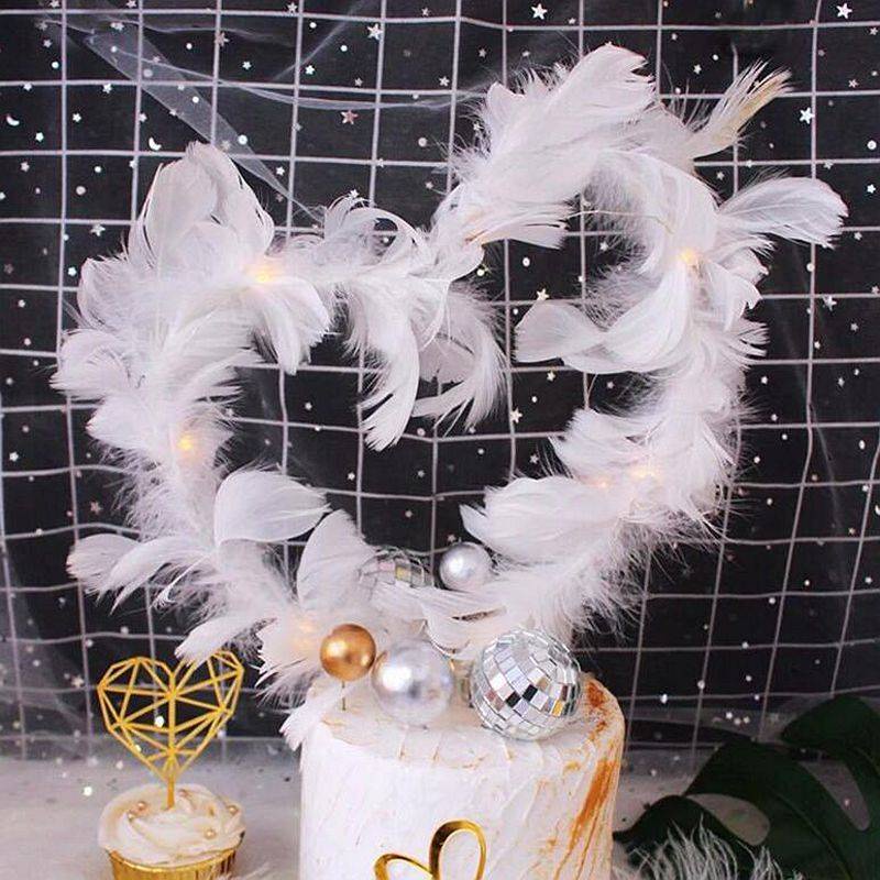 Cánh Thiên Thần Gắn Trang Trí Bánh Kem Sinh Nhật / Đám Cưới