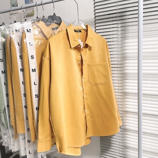 (Hàng sẵn) Áo Sơ Mi Nhung Gân Oversize 2 Màu - BB86