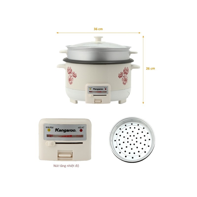 Nồi lẩu điện Kangaroo KG2 4.5 lítLND001S13 GOGOM 3012