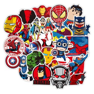 Set 50 sticker pvc marvel