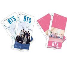 Hộp ảnh postcard BTS kèm lomo và hình dán