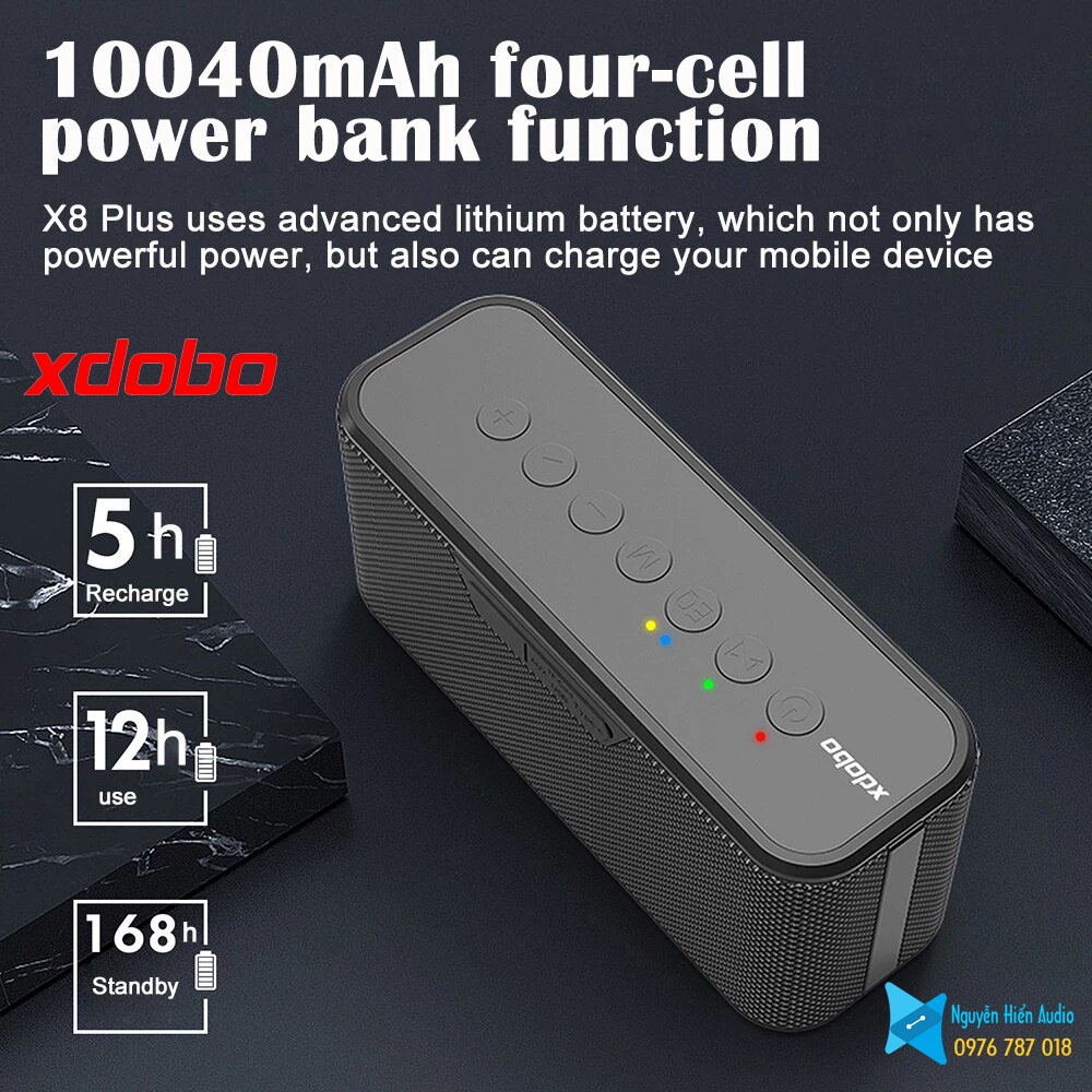 Loa Xdobo X8plus 80W Bluetooth 5.0 bảo hành 12 tháng