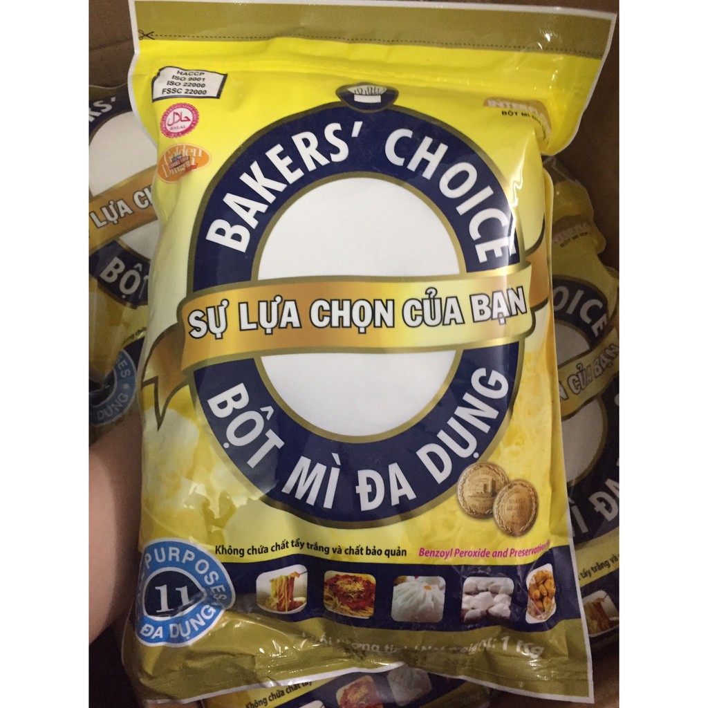 Bột Baker's Choice Số 11 ( Bột Mì Đa Dụng, bánh bao ) - 1kg /1 gói