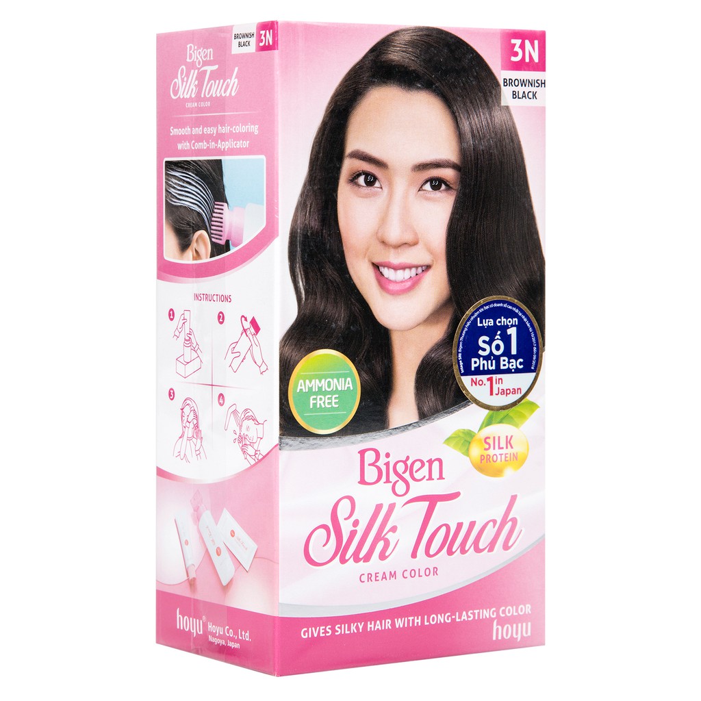 Thuốc nhuộm tóc Bigen Silk Touch số 3N- nâu đen