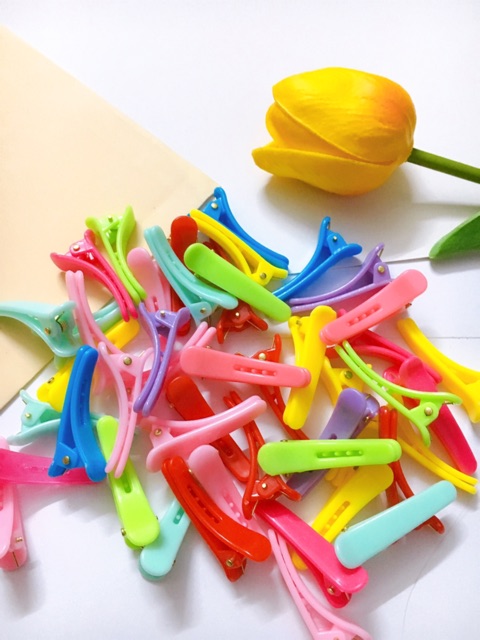 B56 Sét 5 chiếc kẹp tóc trơn màu sắc cho bé giá sỉ