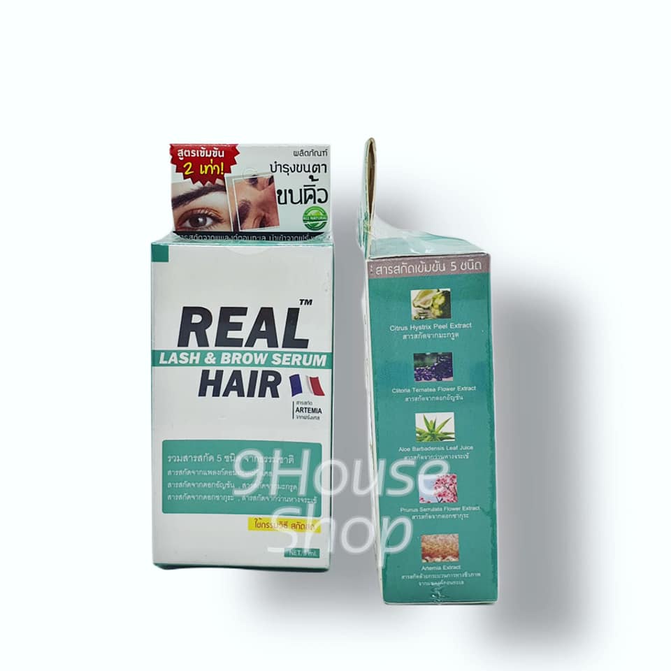 01 Serum Kích Mọc Lông Mi,Lông Mày và Râu...Real Hair Lash &amp; Brow Thái Lam 3ml