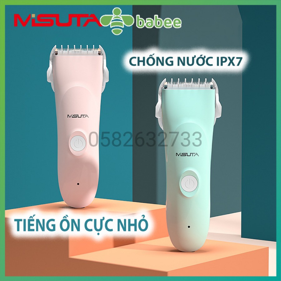 Tông đơ cắt tóc cho bé Misuta, Tông đơ hớt tóc chạy êm an toàn cho trẻ sơ sinh và người lớn