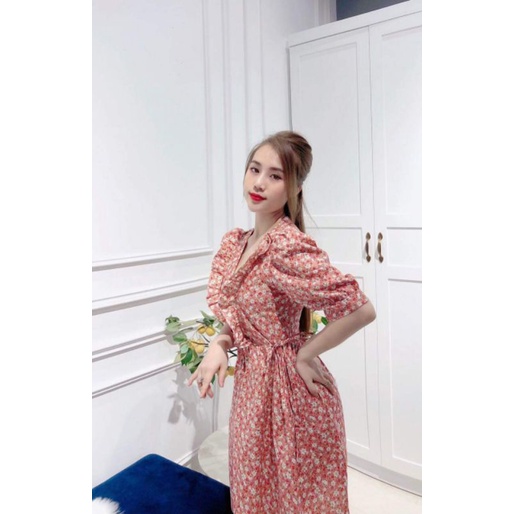 đầm hoa nhí cổ bèo
