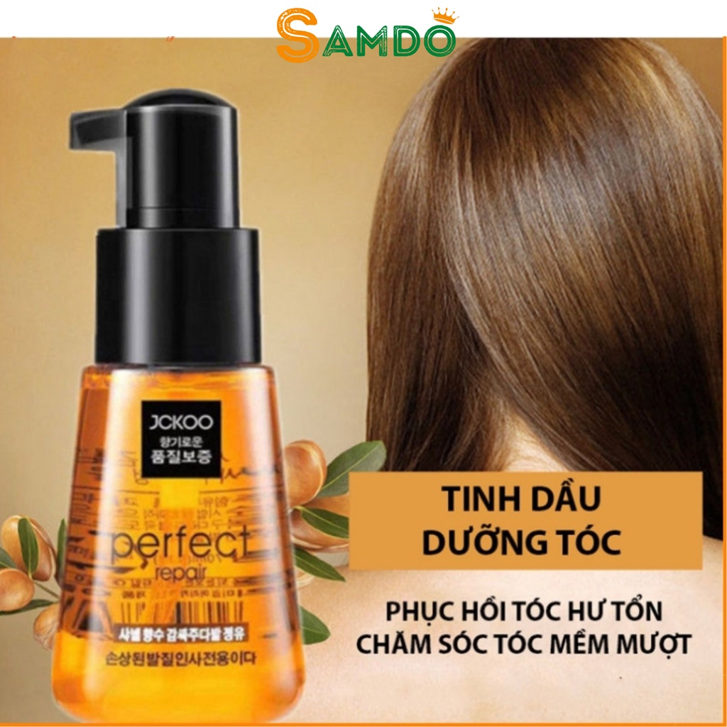Tinh Dầu Dưỡng Tóc Uốn, Dưỡng Tóc Khô Xơ, Tóc Nhuộm JCKOO 70ml - Phục Hồi Hư Tổn, Tạo Nếp T