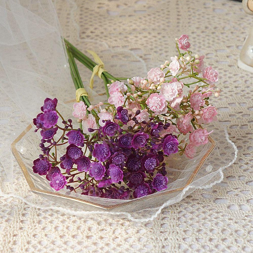 Bó 40 Bông Hoa Babysbreath Nhân Tạo Lấp Lánh Dùng Trang Trí Bàn Làm Việc / Văn Phòng / Ngoài Trời