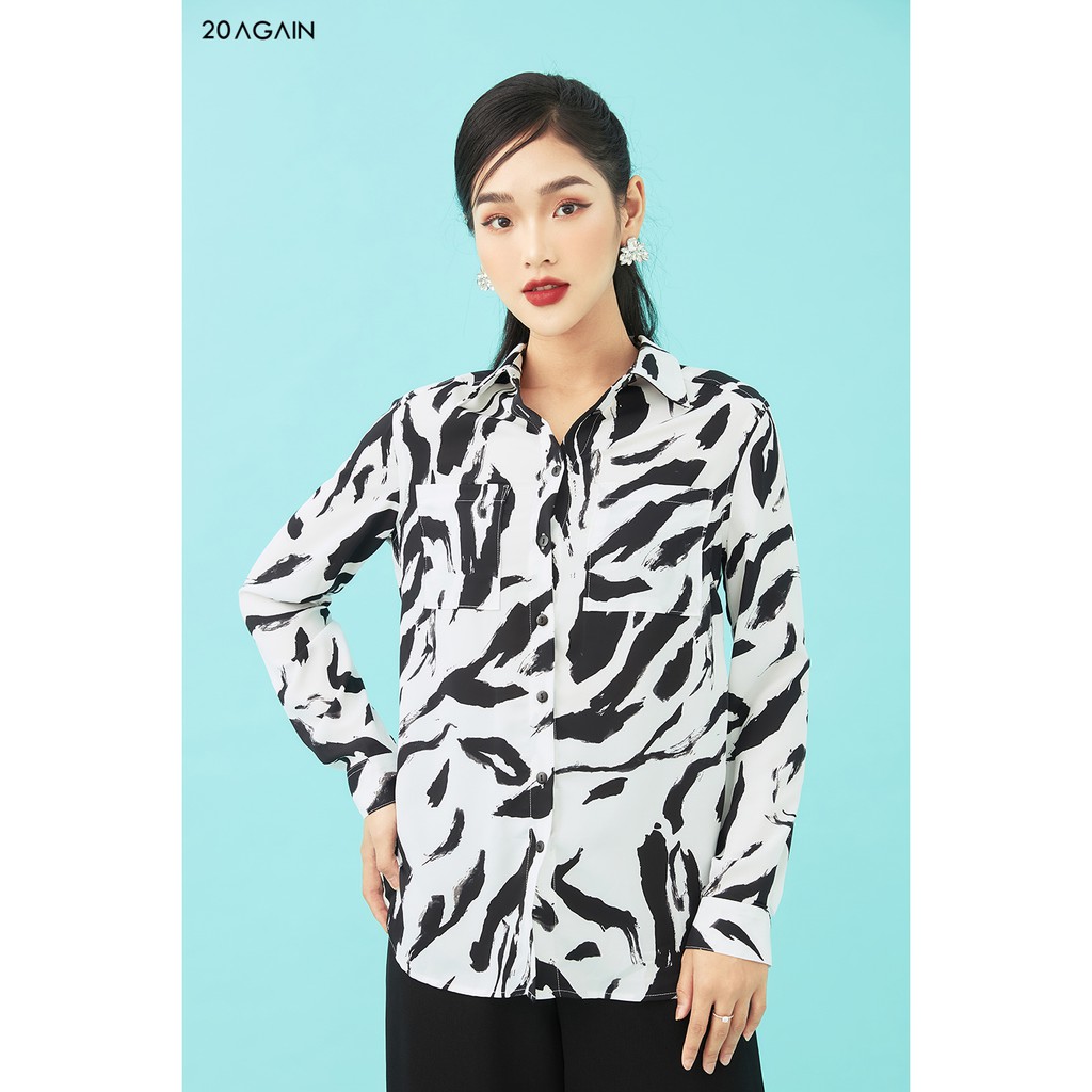 Áo Sơ Mi Túi Ốp 20Again ASA1455 | BigBuy360 - bigbuy360.vn