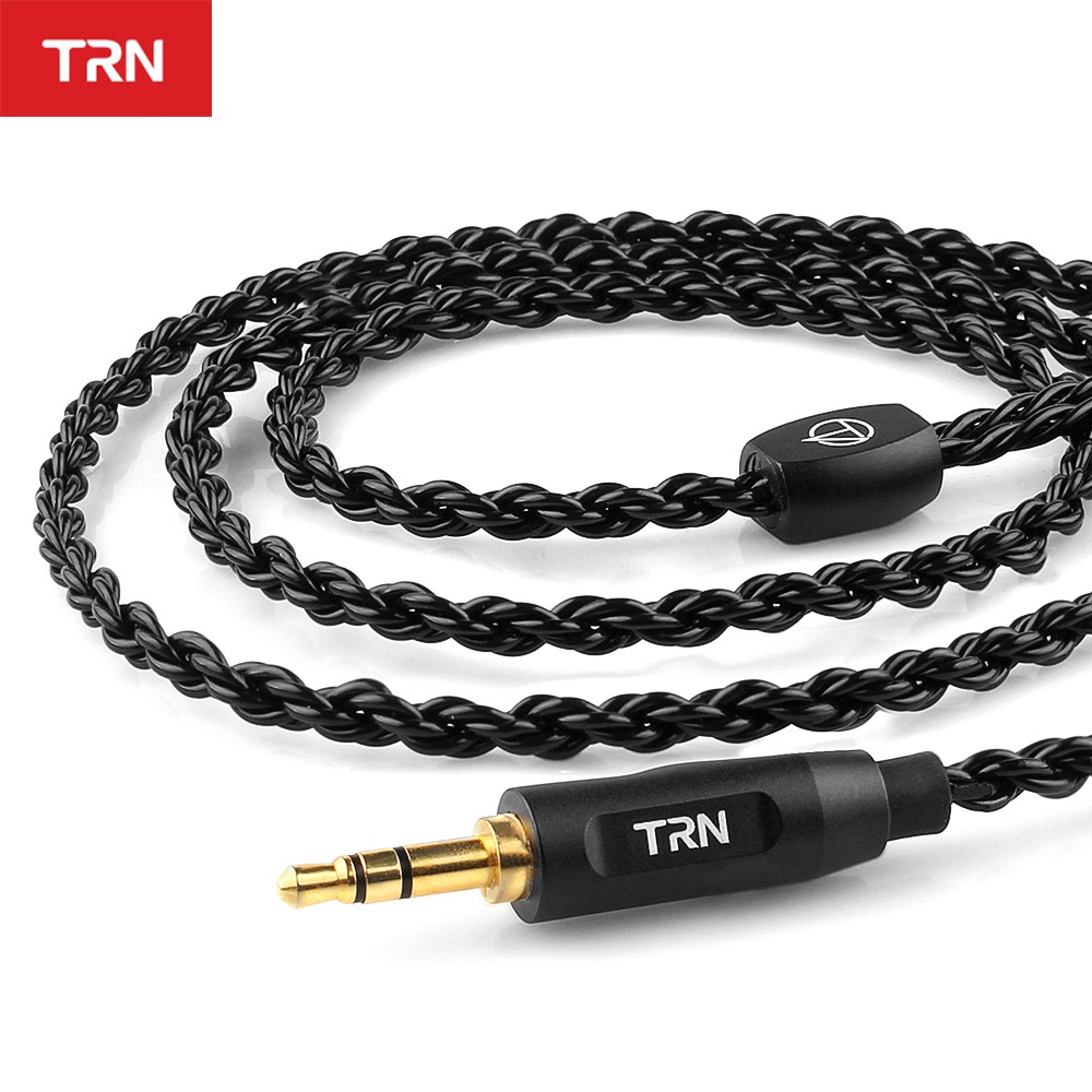 Cáp tai nghe HIFI TRN A3 6 lõi bện mạ bạc kết nối MMCX/2Pin cho TRN V90 V10/V20/V60 V30 V80 IM1 IM2 X6 TFZ