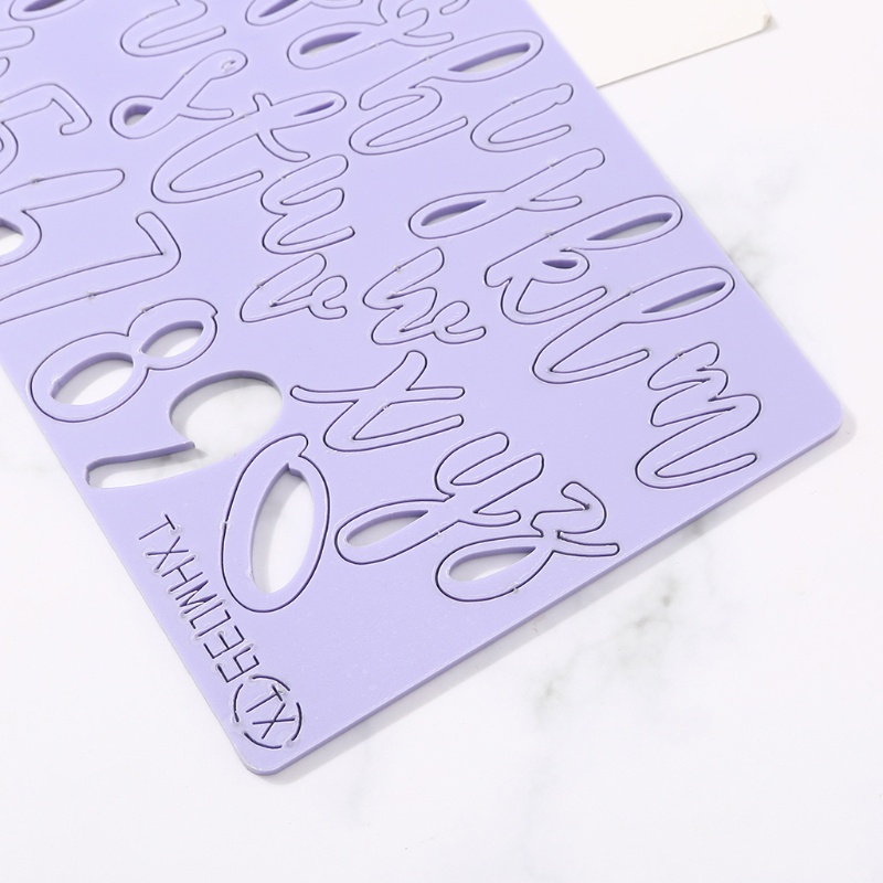 Khuôn Cắt Bánh Quy Hình Chữ Cái Và Số Bằng Acrylic