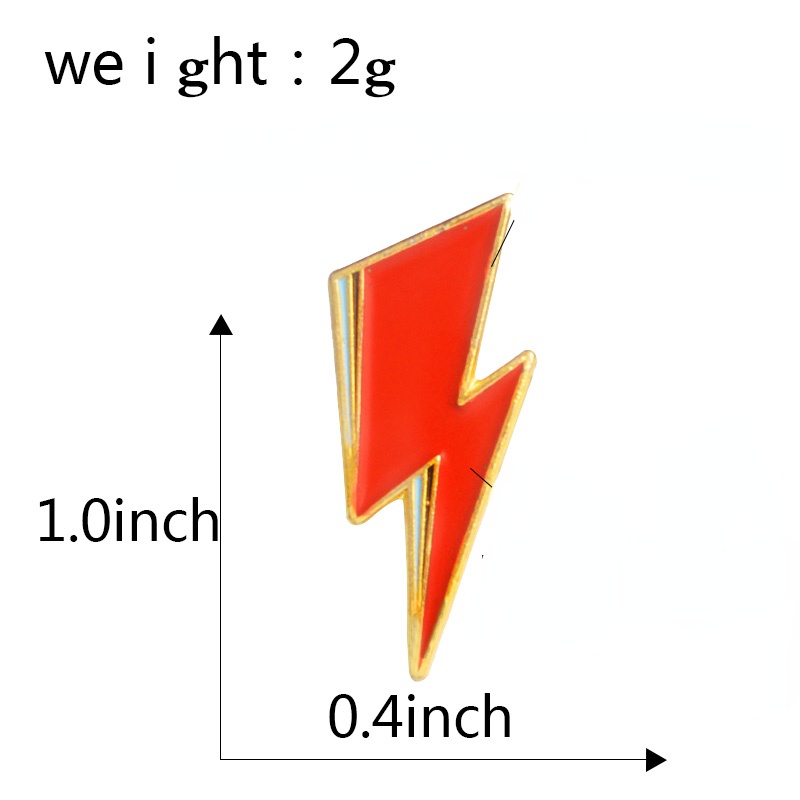 Huy Hiệu Cài Áo Hình Ngôi Sao Nhạc Rock David Bowie Ziggy Stardust Aladdin Sane Lightning Boltie