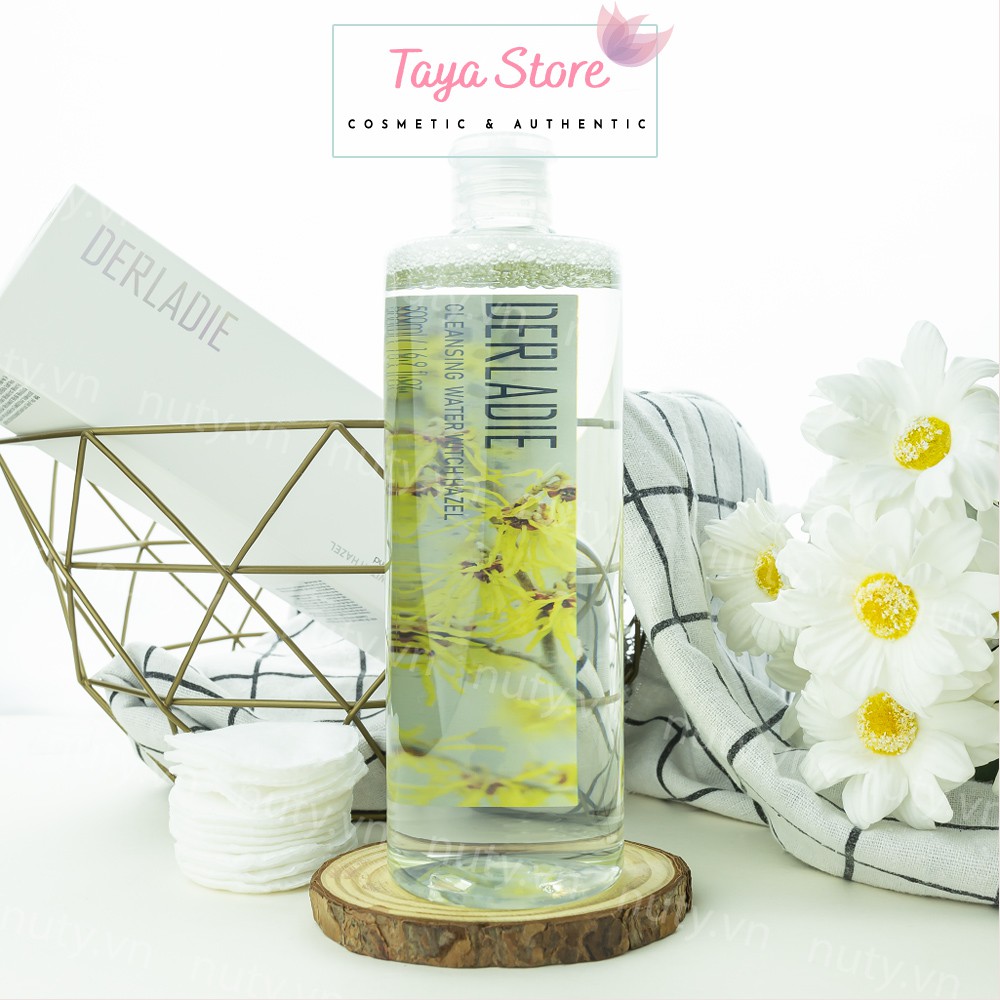 Nước tẩy trang Derladie Cleansing Water Witch Hazel Hàn Quốc 500ml