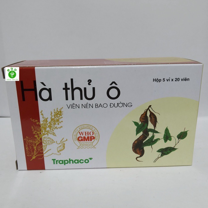 [Chính hãng] Hà Thủ Ô Traphaco giúp bổ huyết, bổ can thận, làm đen râu tóc (Hộp 100 viên nén bao đường)