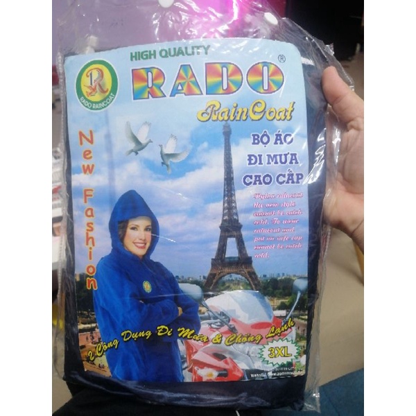 Áo mưa đồ bộ vải dù siêu bền