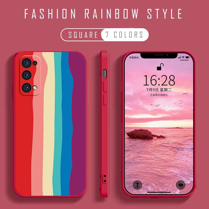 Xiaomi Mi 8 9 10 Pro Lite 11 Ốp Lưng Điện Thoại vỏ Bảy màu sọc dọc TPU